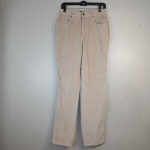 RELATIVITY TAN VELVET PANTS, LIGHT KHAKI COLOR, WOMENS SIZE 6 EUC